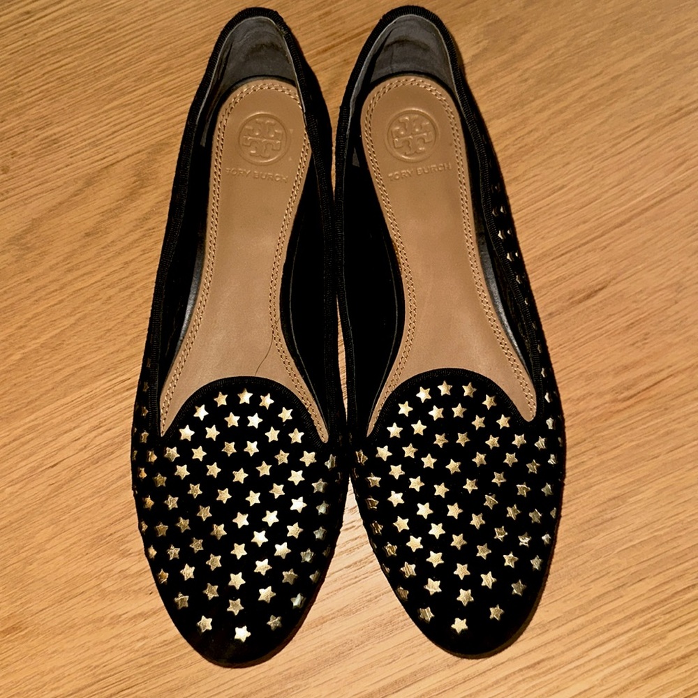 Tory Burch Olympia Star Ponyhair Loafers